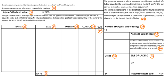 Bill of Lading example image3