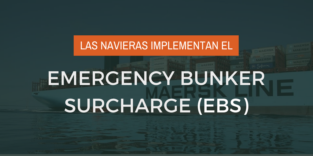 Las navieras aplican el EBS, Emergency Bunker Surcharge