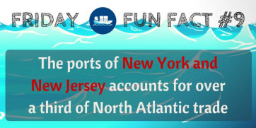 Friday Fun Fact #9: The ports of New York and New Jersey account for over a third of North Atlantic trade