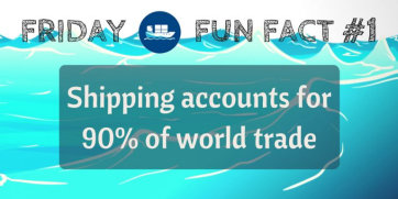 Friday Fun Fact #1: Shipping accounts for 90% of world trade