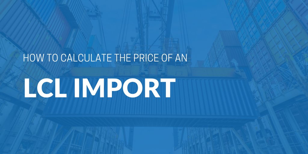LCL import price calculation