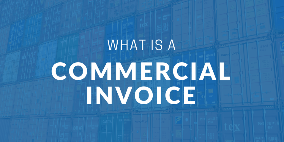 What Is A Commercial Invoice Example Icontainers