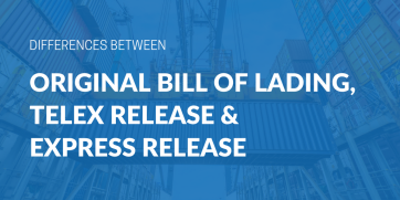 Differences between an Original Bill of Lading, Telex Release, and Express Release