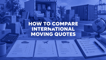 Comparing international moving quotes
