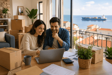 New home, coastal views, and joy.