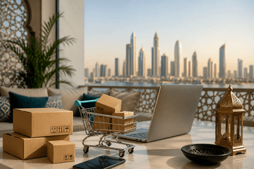 Modern Gulf living with e-commerce setup