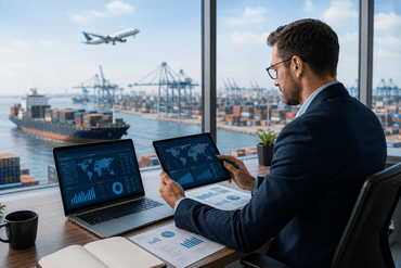Focused work with a waterfront view