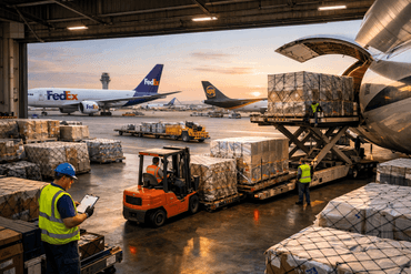 busy cargo airports