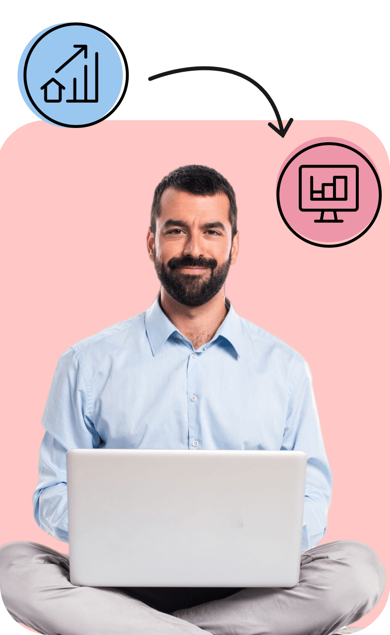 Person presenting iContainers's white label solution's analytical capabilities Person presenting iContainers's white label solution's analytical capabilities